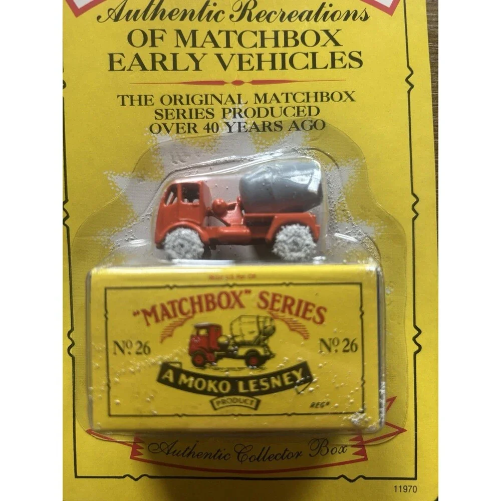 Matchbox Originals No.26 ERF Cement Mixer Limited Edition Factory Sealed MOC